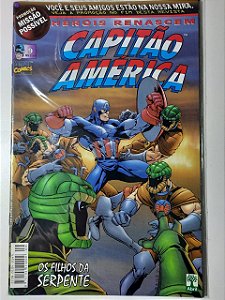 Gibi Capitão América Nº 9 - Herois Renascem Autor Abril (1999) [usado]
