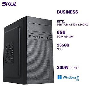 Computador B200 Pentium G5500 3.80Ghz Mem 8Gb Ddr4 Ssd 256Gb Fonte 200W Windows 11 Pro