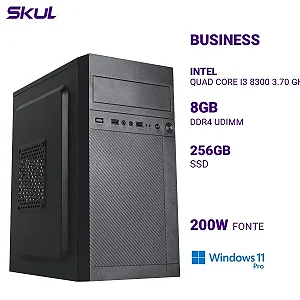 Computador B500 Quad Core I3 8300 3.70 Ghz Mem 8Gb Ddr4 Ssd 256Gb Fonte 200W Windows 11 Pro