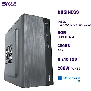 Computador Business B500 Hexa Core I5 9400F 2.90Ghz Mem 8Gb Ddr4 Ssd 256Gb G 210 1Gb Fonte 200W Windows 11 Pro
