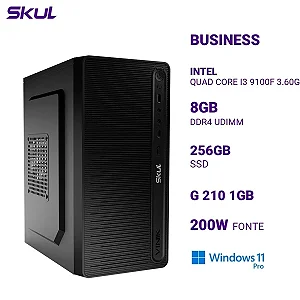Computador B300 Quad Core I3 9100F 3.60Ghz Mem 8Gb Ddr4 Ssd 256Gb G 210 1Gb Fonte 200W Windows 11 Pro