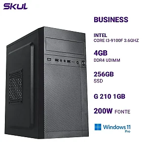 Computador B300 Core I3-9100F 3.6Ghz Mem 4Gb Ddr4 Ssd 256Gb G 210 1Gb Fonte 200W Windows 11 Pro