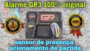 ALARME E BLOQUEADOR DIGITAL GP3 COMPATIVEL PRA MOTO ATE 500CC COM ACIONAMENTO DE PARTIDA