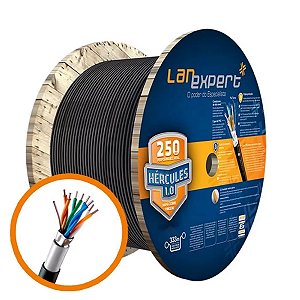 Cabo Ftp 4P Cat 5E Capa Dupla Blindado 100 Metros - Hercules