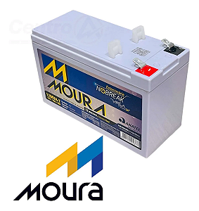 Bateria Estacionaria 12Mva-7 P/ Alarmes E Nobreak - Moura