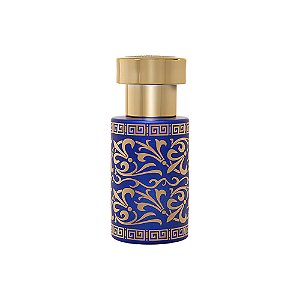 Frasco Fatihah Blue Gold 30ml e Válvula Tampa Luxo Rosca 15/400