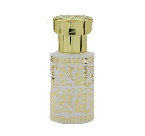 Frasco Fatihah White Gold 30ml e Válvula Tampa Luxo Rosca 15/400