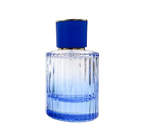 Frasco Cloé Colors Blue 50ml e Válvula Tampa Luxo Rosca 15/400