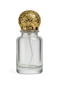 Frasco Globe Gold 100ml e Válvula Tampa Luxo 15/400