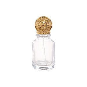 Frasco Globe Gold 50ml e Válvula Tampa Luxo 15/400