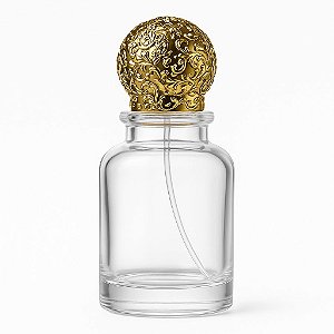 Frasco Globe Gold 50ml e Válvula Tampa Luxo 15/400