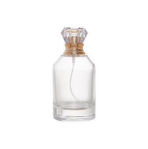 Frasco Fortuna 50ml e Válvula Tampa Luxo Cristal 13/400