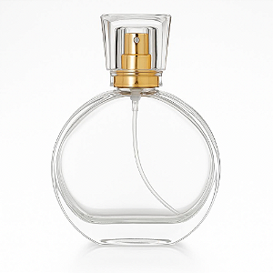 Frasco Chancel 30ml e Válvula Tampa Luxo Dourada 13/400