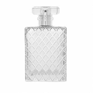 Frasco Cristale 100ml Válvula Prata Tampa Luxo 15/410