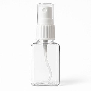 Kit 50 Frascos Pet Retangular 40Ml Com Válvula Spray