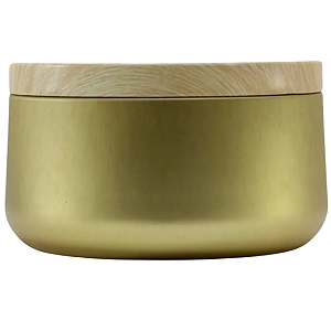 Lata para Vela Aurora Dourado C/ Tampa 240ml