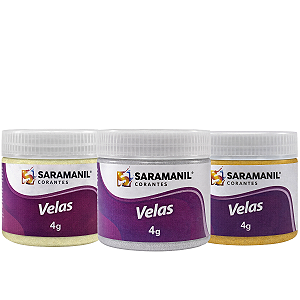 Corante Saramanil Cintilante Para Velas Anilina Óleo Pó 4grs
