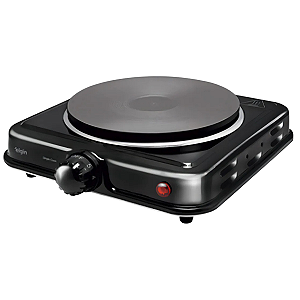 Fogão Elétrico Preto com Termostato 1 Boca - 127v