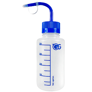 Pisseta Graduada 250ml Bico Curvo