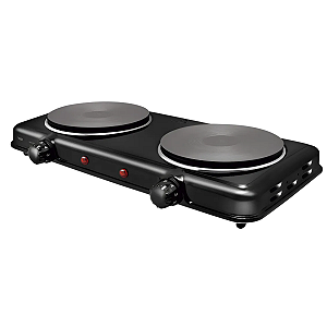 Fogão Elétrico Preto com Termostato 2 Boca - 220v