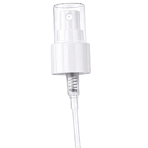 Válvula Plástica Spray Branca Com Tampa Transpsrente Rosca 24/410