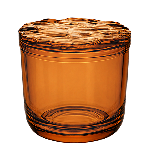 Frasco Vidro Cristal Âmbar Velas 365ml Tampa