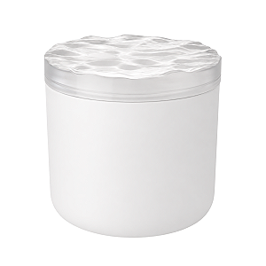 Frasco Vidro Cristal Branco Vela 365ml Tampa