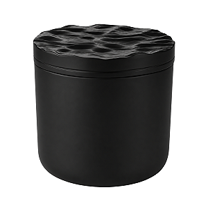 Frasco Vidro Cristal Preto Vela 365ml Tampa
