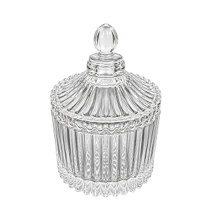 Frasco Vidro Castle Cristal Para Velas 70ml Com Tampa
