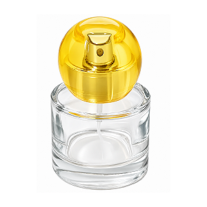 Frasco Sfera Yellow 30ml e Válvula Tampa Luxo Rosca 13/400