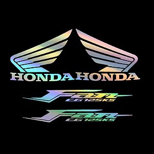 Kit Adesivos Honda Fan 125 Ks 2009 2010 holográfico