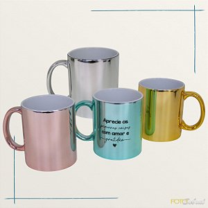 Caneca Espelhada Personalizada Do Seu Jeito
