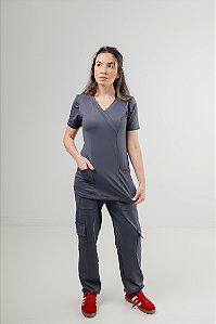 SCRUB SAMARA CINZA