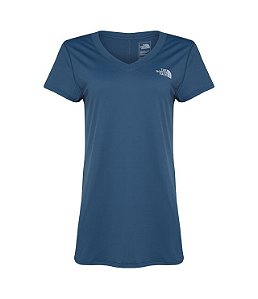 Camiseta The North Face Feminina W Hyper Tee S/S V Neck N4l Azul