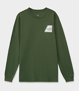 Camiseta Masculina S L/S Logo Marks T 848 Verde The North Face