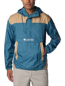 Jaqueta Masculina Challenger Windbreaker Verde/Bege Columbia