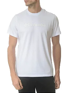 Camiseta Masculina Basic Logo Ii Branded Branca Columbia