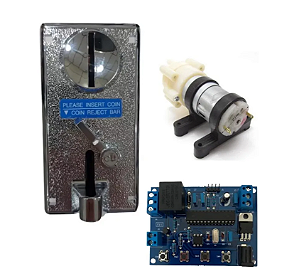 Kit Moedeiro Comparador + Timer + Mini Bomba De Água 12v