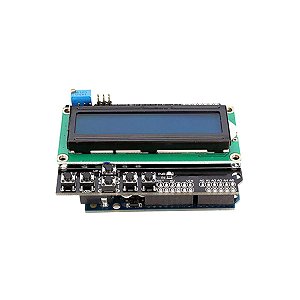Arduino UNO + Display Keypad Shield LCD 16x2