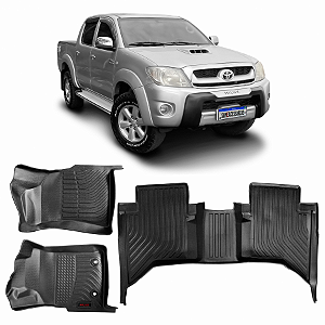 JOGO TAPETE BANDEJA TOYOTA HILUX VIGO EMBORRACHADO Vo6