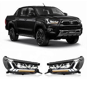 FAROL PRINCIPAL TOYOTA HILUX LED DRL SEQUENCIAL 14105