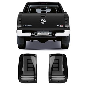LANTERNA TRASEIRA AMAROK LED PAR FUMÊ Vo6