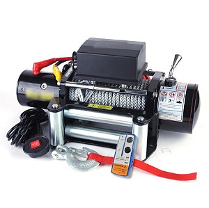GUINCHO ELETRICO 12V 12.000 LIBRAS COM CABO DE ACO DE 10 METROS VO6 20052 OFF ROAD 4X4