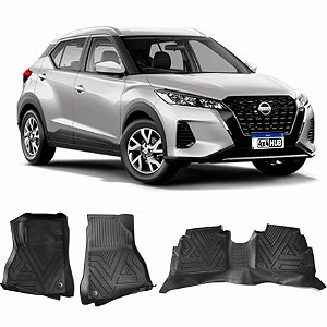 JOGO TAPETE INTERNO NISSAN KICKS MODELO BANDEJA EMBORRACHADO Vo6