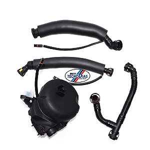 Kit Ventilação Pcv Motor N52 Bmw E87 130i E90 325i 330i E60 530i E63 630i E65 730i E86 Z4  cod. 11617531423 kit 4x