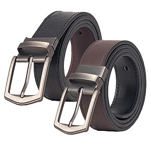 Cinto Masculino Dupla Face Couro Sintético