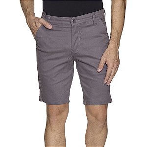 BERMUDA DE SARJA MASCULINA ESPORTE FINO - CINZA