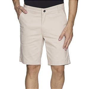 BERMUDA DE SARJA MASCULINA ESPORTE FINO - CREME AREIA
