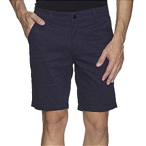 BERMUDA DE SARJA MASCULINA ESPORTE FINO - AZUL MARINHO