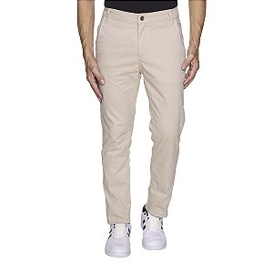 CALÇA DE SARJA MASCULINA ESPORTE FINO - CREME AREIA